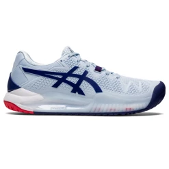 Best deal 🌟 Asics Gel Resolution 8 👩 Women's Tennis 👟 Shoes Soft Sky Dive Blue 🔔