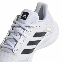 Best Sale 🎁 Adidas 👩 Women's Novaflight Indoor Court 👟 Shoes White Silver Metallic ⌛ -Adidas Shop SWAD28065WNovaflightWhite P3