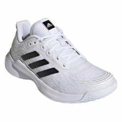 Best Sale 🎁 Adidas 👩 Women's Novaflight Indoor Court 👟 Shoes White Silver Metallic ⌛ -Adidas Shop SWAD28065WNovaflightWhite P5