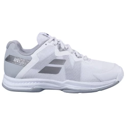 Outlet 🎉 Babolat SFX 3 All Court 👩 Women's Tennis 👟 Shoe White Silver 💯