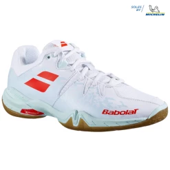 New 🎁 Babolat Shadow Spirit 👩 Women's Indoor 👟 Shoes White Light Blue ✔️ -Adidas Shop SWBA24566WShadowSpiritLightBlue P3